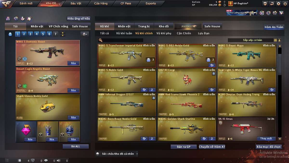 shop acc cf uy tin gia re
